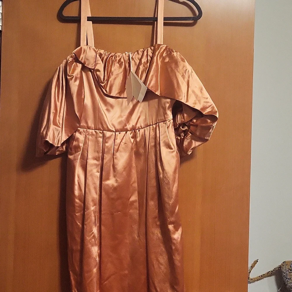 NWOT. Ulla Johnson | Lelita Dress Copper Gold - Picture 5 of 6